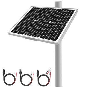 20W Solar Battery Charger with Adjustable Pole Mount Brackets