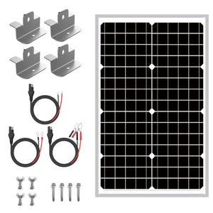 30W Solar Battery Charge Pro with Z Mount Brackets