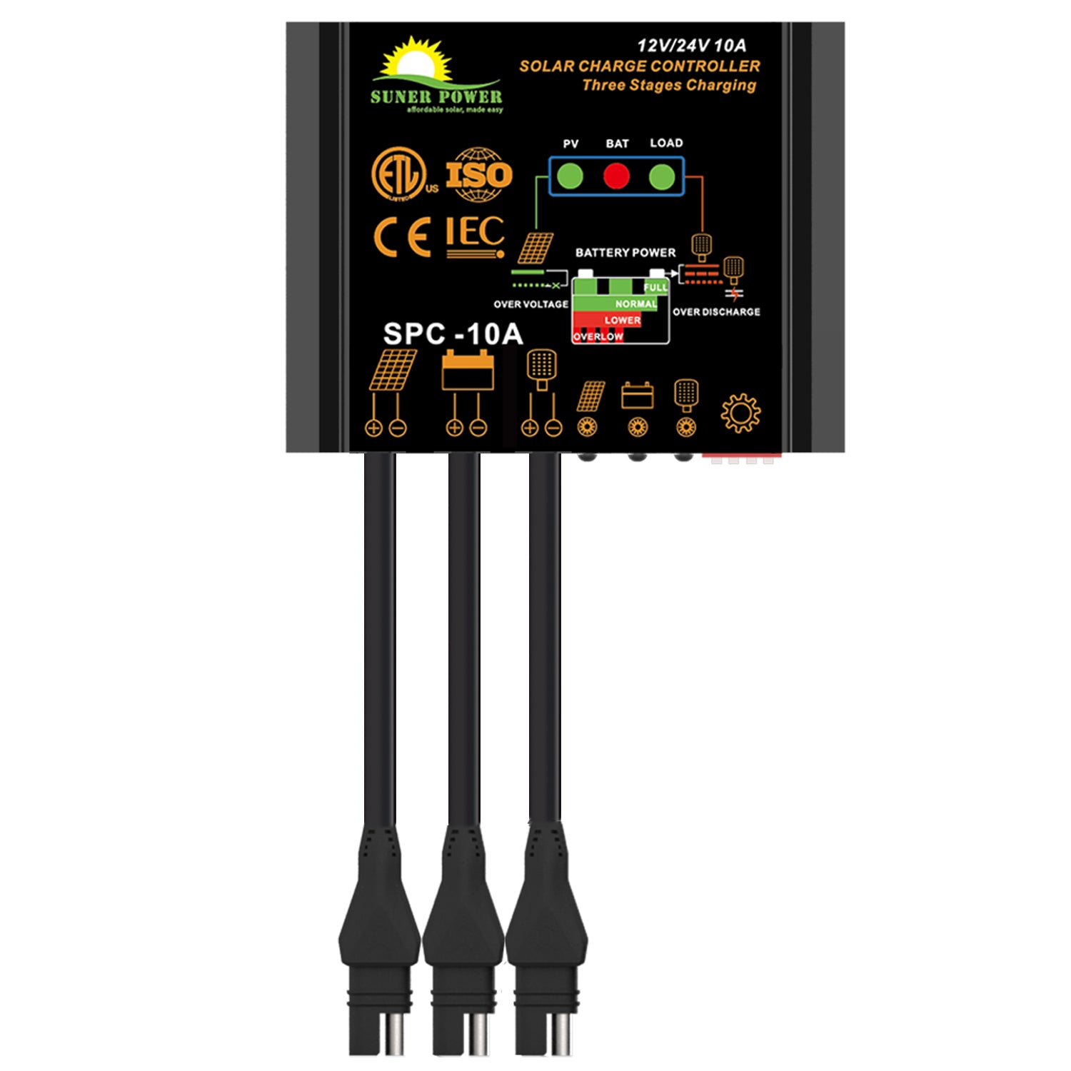 Waterproof 10A Photocell Solar Charge Controller – SUNER POWER